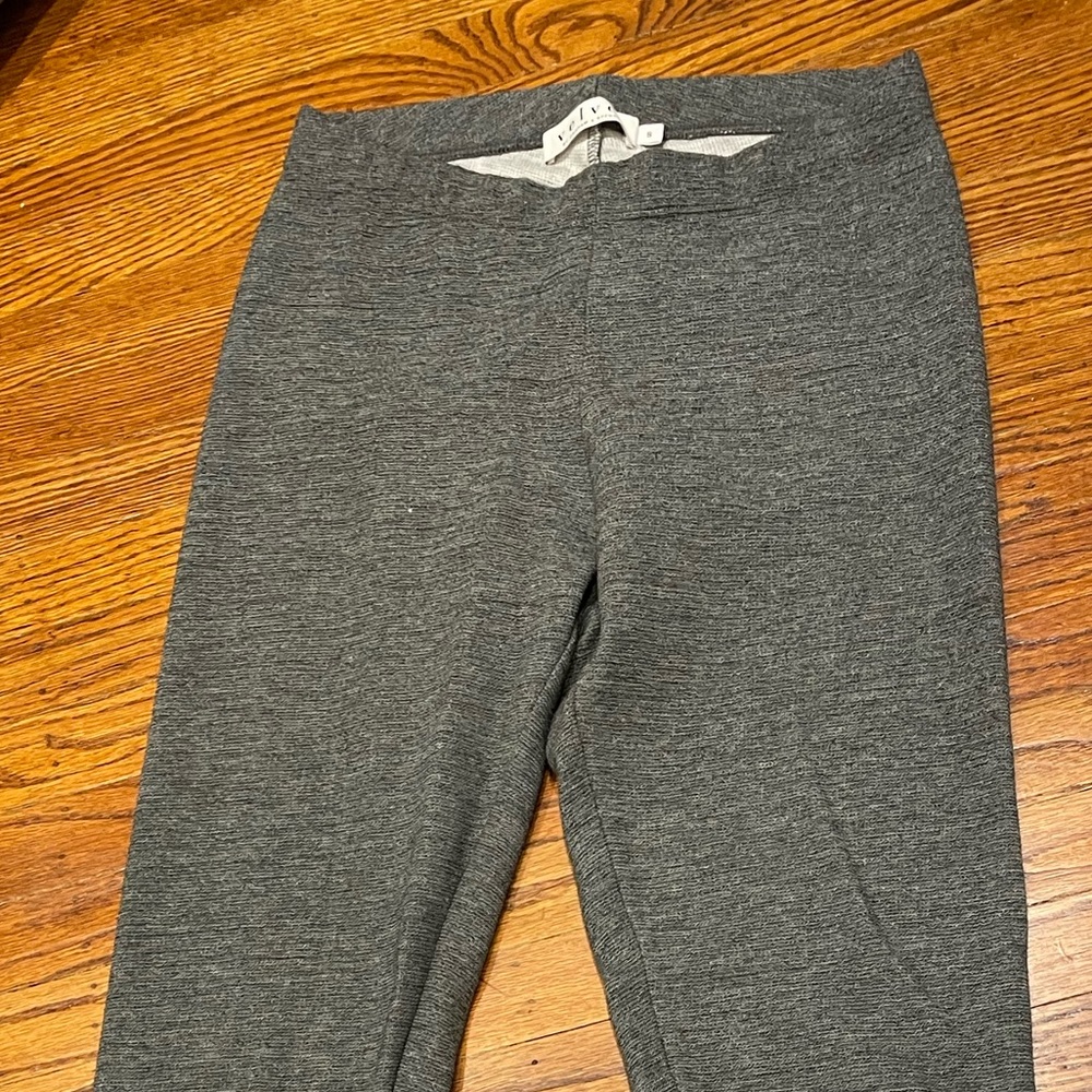 Grey Velvet Full-length Leggings